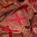 Marj – Blended Katan satin with Floral Zari Work - Zahra Maham