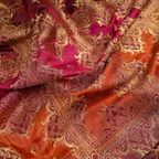 Marj – Blended Katan satin with Floral Zari Work - Zahra Maham