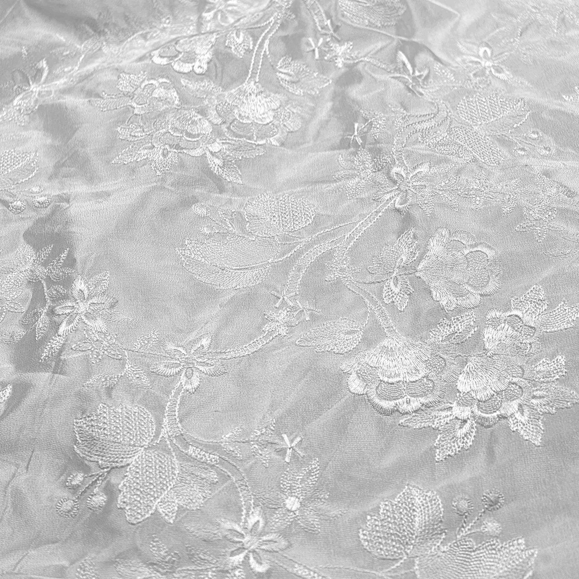 Mehr-e-Fleuré – Floral Jaal Embroidered Sheesha Silk - Zahra Maham