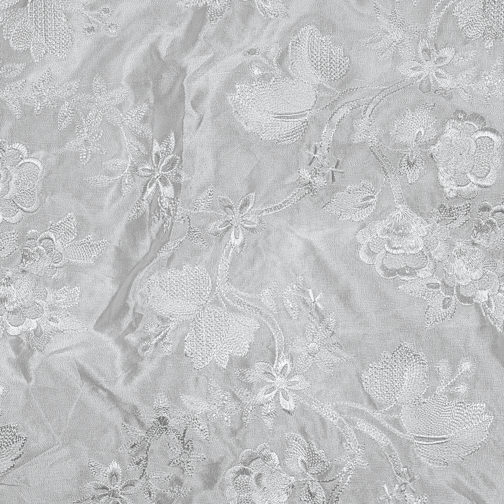 Mehr-e-Fleuré – Floral Jaal Embroidered Sheesha Silk - Zahra Maham