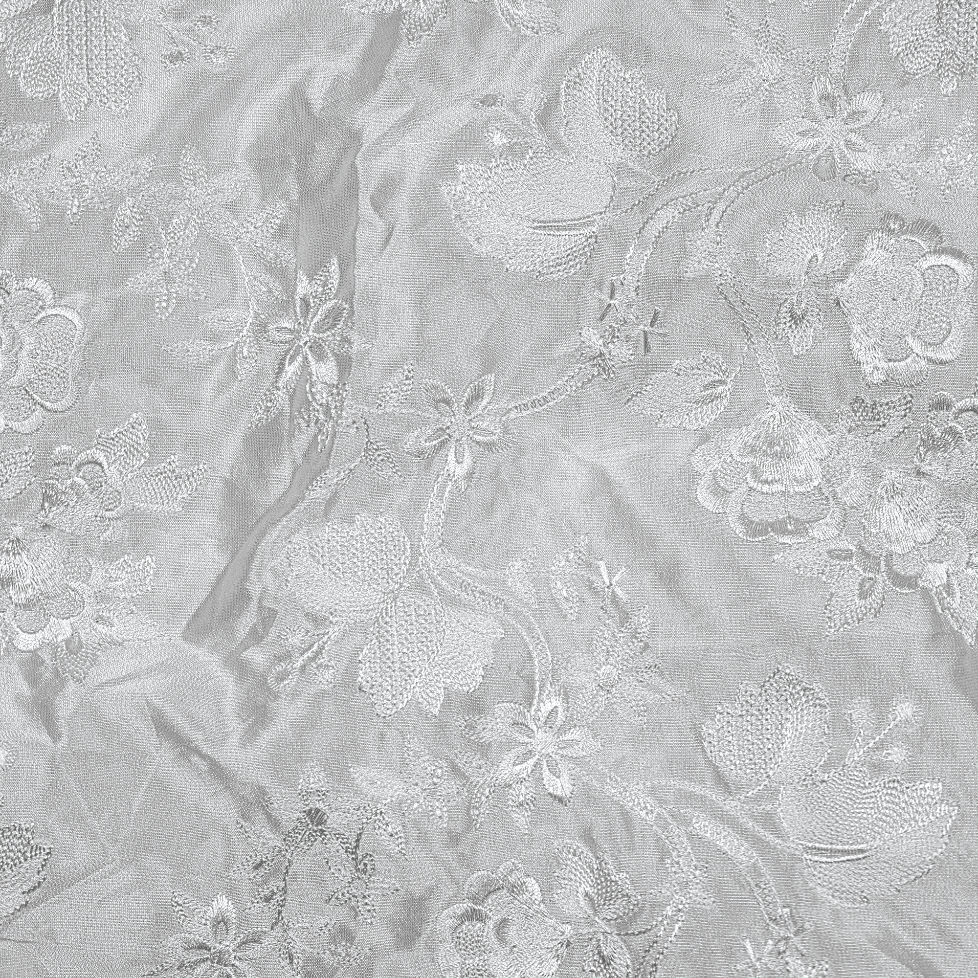 Mehr-e-Fleuré – Floral Jaal Embroidered Sheesha Silk - Zahra Maham