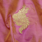 Mehr-e-Taban – Pure Katan (Dhoop Chaon Effect) Silk with Mughal Bunch - Zahra Maham
