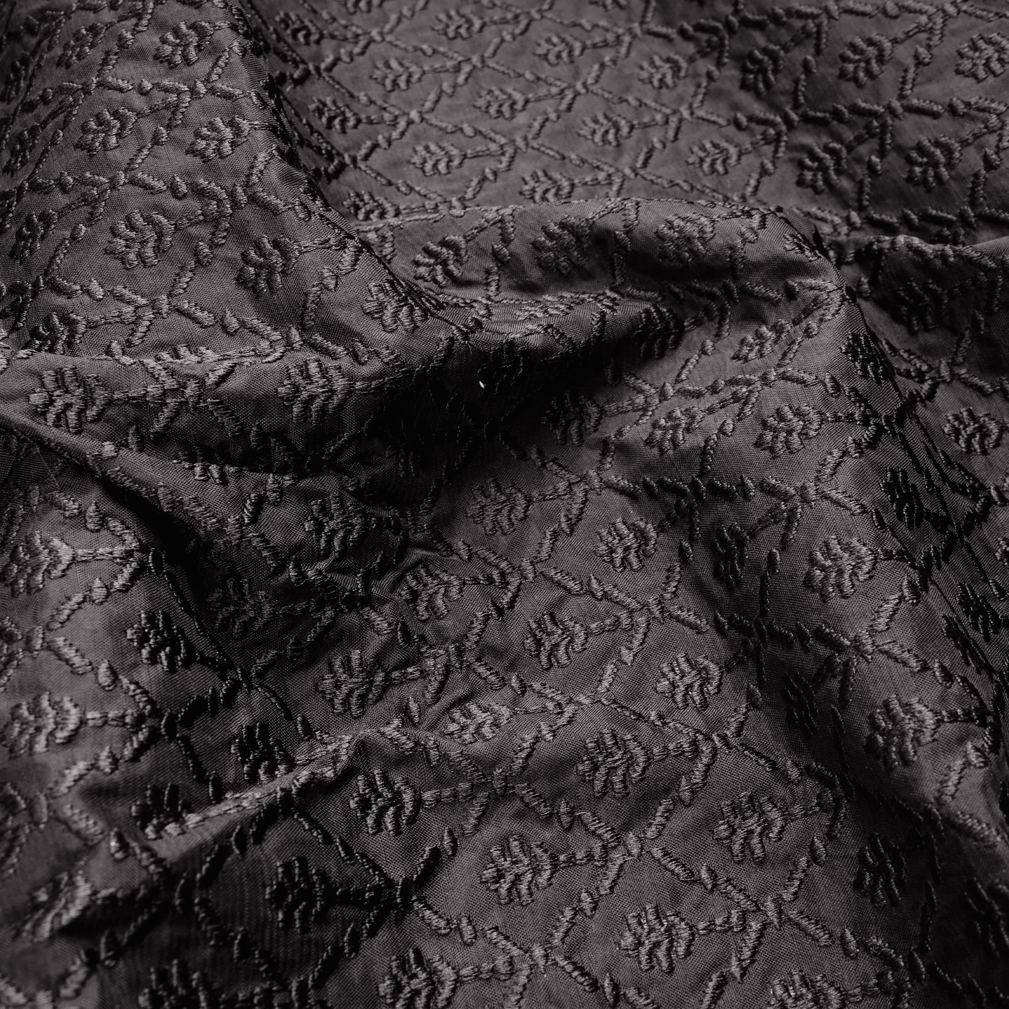 Mehraab – PK Raw Silk Embroidery Fabric - Zahra Maham