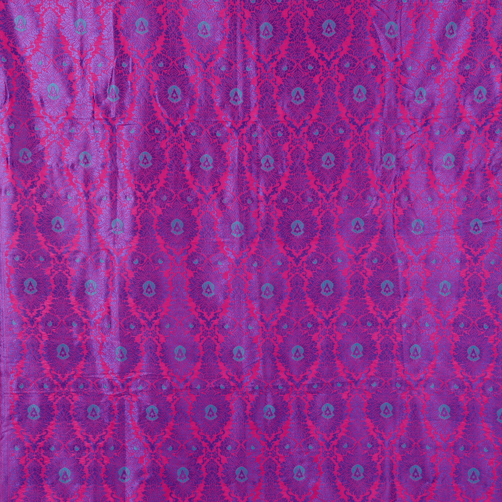 Mehrbano – Blended Katan Mughal Shawl with Tassels - Zahra Maham