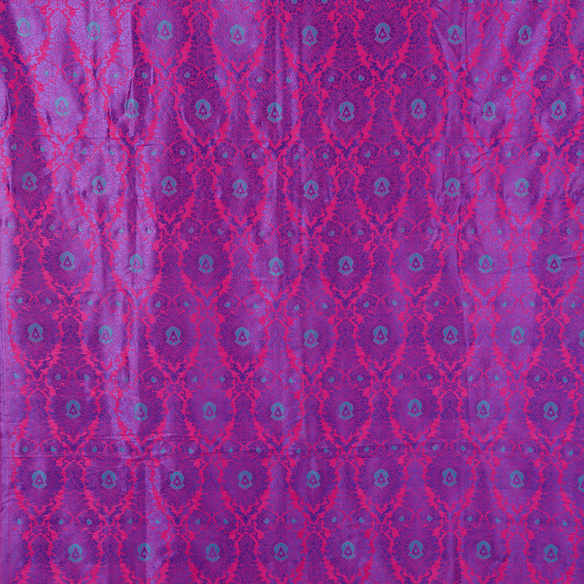 Mehrbano – Blended Katan Mughal Shawl with Tassels - Zahra Maham