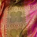 Mehrin – Lightweight Katan with Floral Zari Work - Zahra Maham