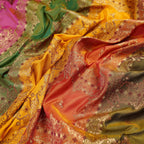 Mehrin – Lightweight Katan with Floral Zari Work - Zahra Maham