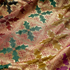 Mehro – Blended Katan satin with Floral Zari Work - Zahra Maham