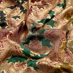 Mehro – Blended Katan satin with Floral Zari Work - Zahra Maham