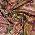 Mehro – Blended Katan satin with Floral Zari Work - Zahra Maham