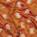 Mehrunisa Fleuristan Katan Silk (Dual Tone Rust) - Zahra Maham