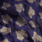 Mehwar – Loom Net Fabric with Golden Zari Bunch - Zahra Maham
