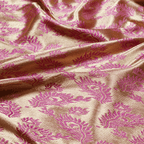 Morzaat – Pure Katan Satin with Peacock Feather Pattern (Double Sided) - Zahra Maham