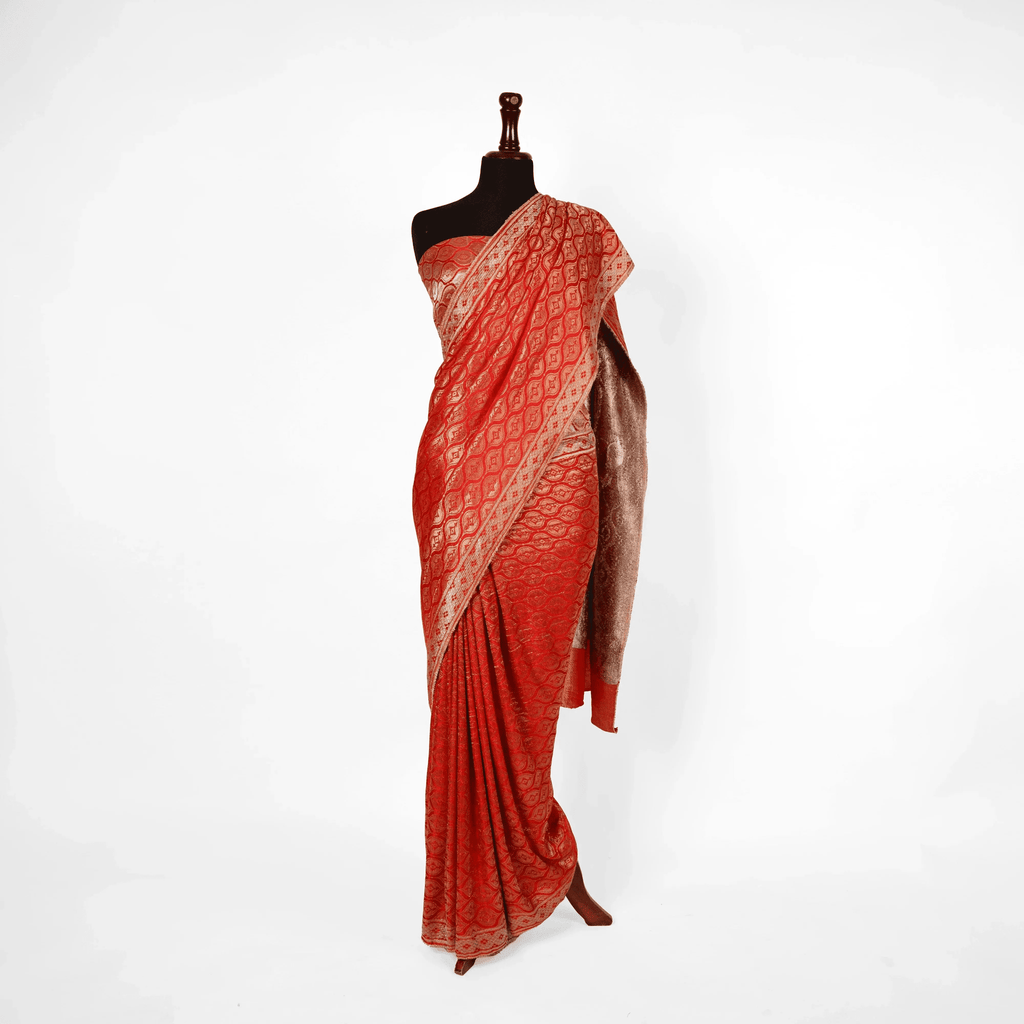 'Muddat' Mughal Motifs Saree - Zahra Maham