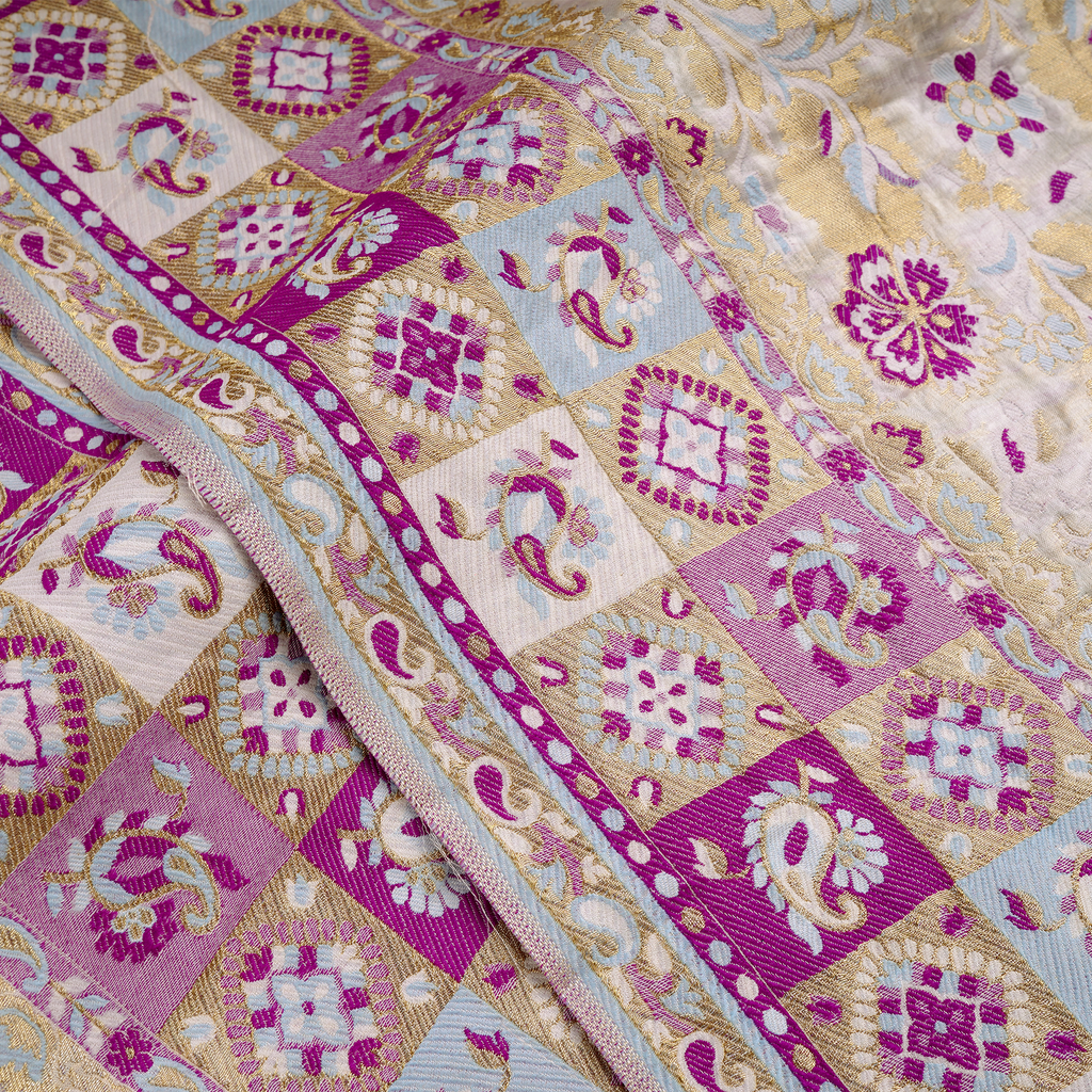 Muraad Pure Chiffon Floral Jaal Kamkhwab