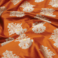 Naaranj Shaan — Pure Katan Silk (3.5 Yards) - Zahra Maham