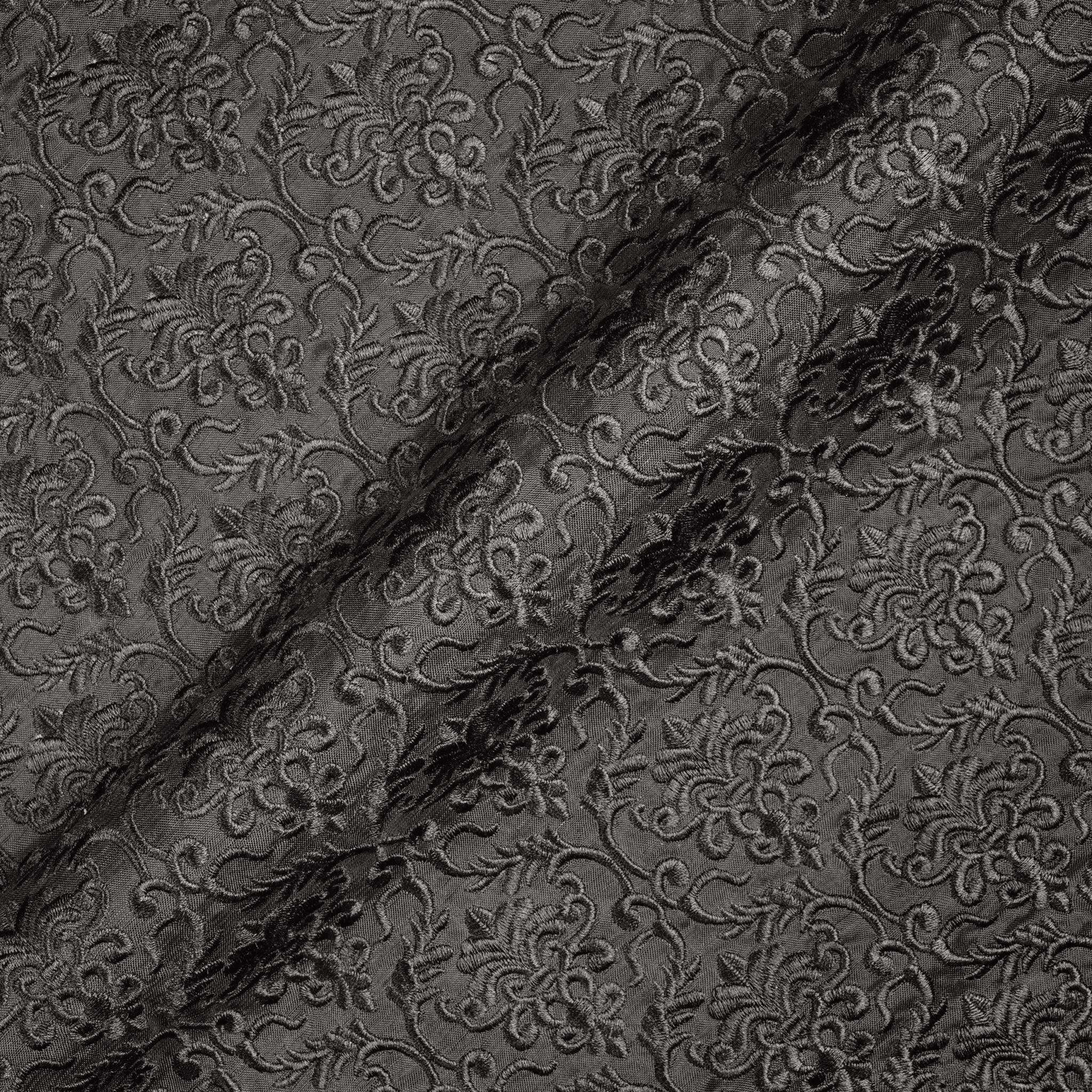 Nafees – PK Raw Silk Embroidery Fabric - Zahra Maham
