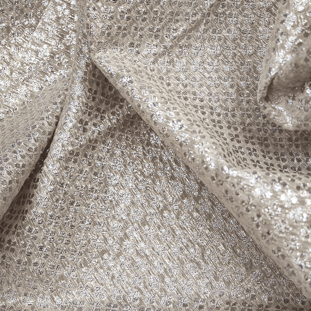 Naqra Bahar — Pure Jamdani Tilla Silk (3 Yards) - Zahra Maham