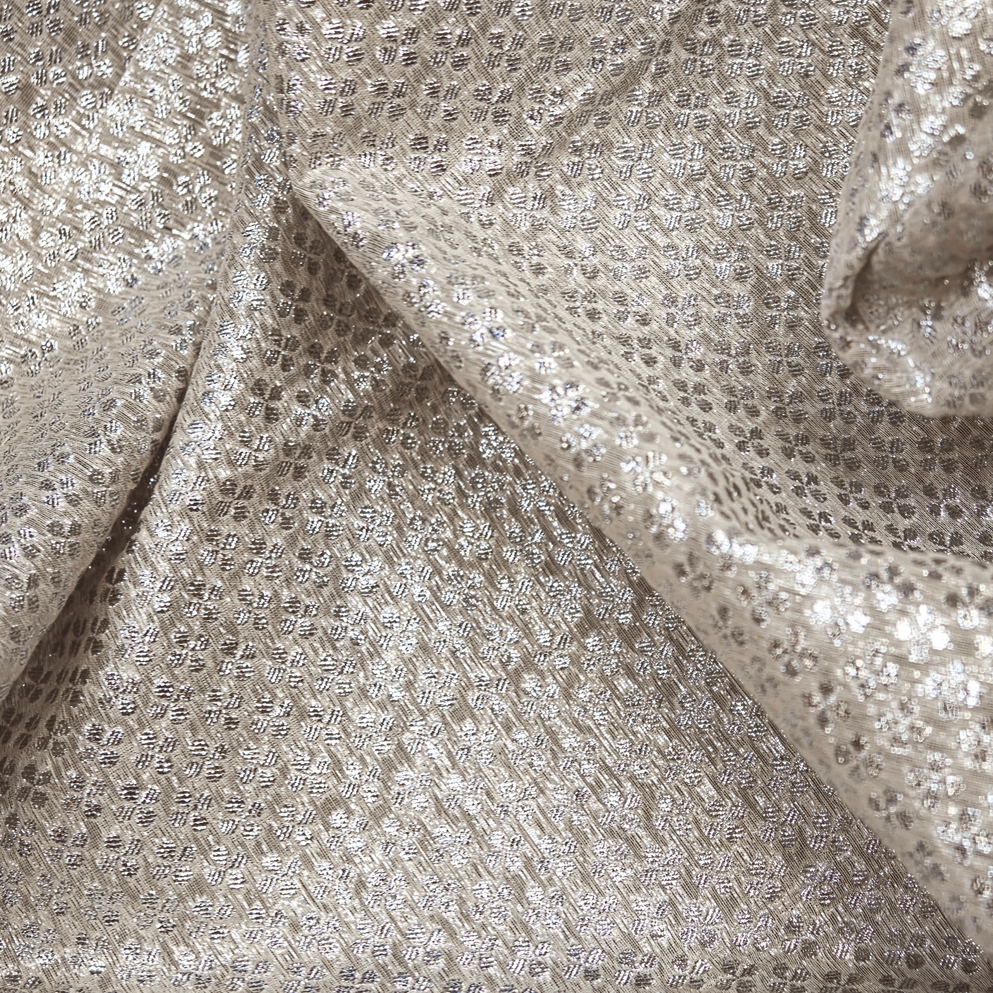 Naqra Bahar — Pure Jamdani Tilla Silk (3 Yards) - Zahra Maham