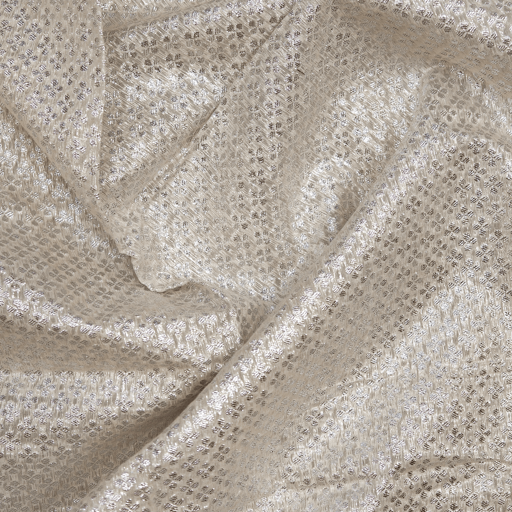 Naqra Bahar — Pure Jamdani Tilla Silk (3 Yards) - Zahra Maham