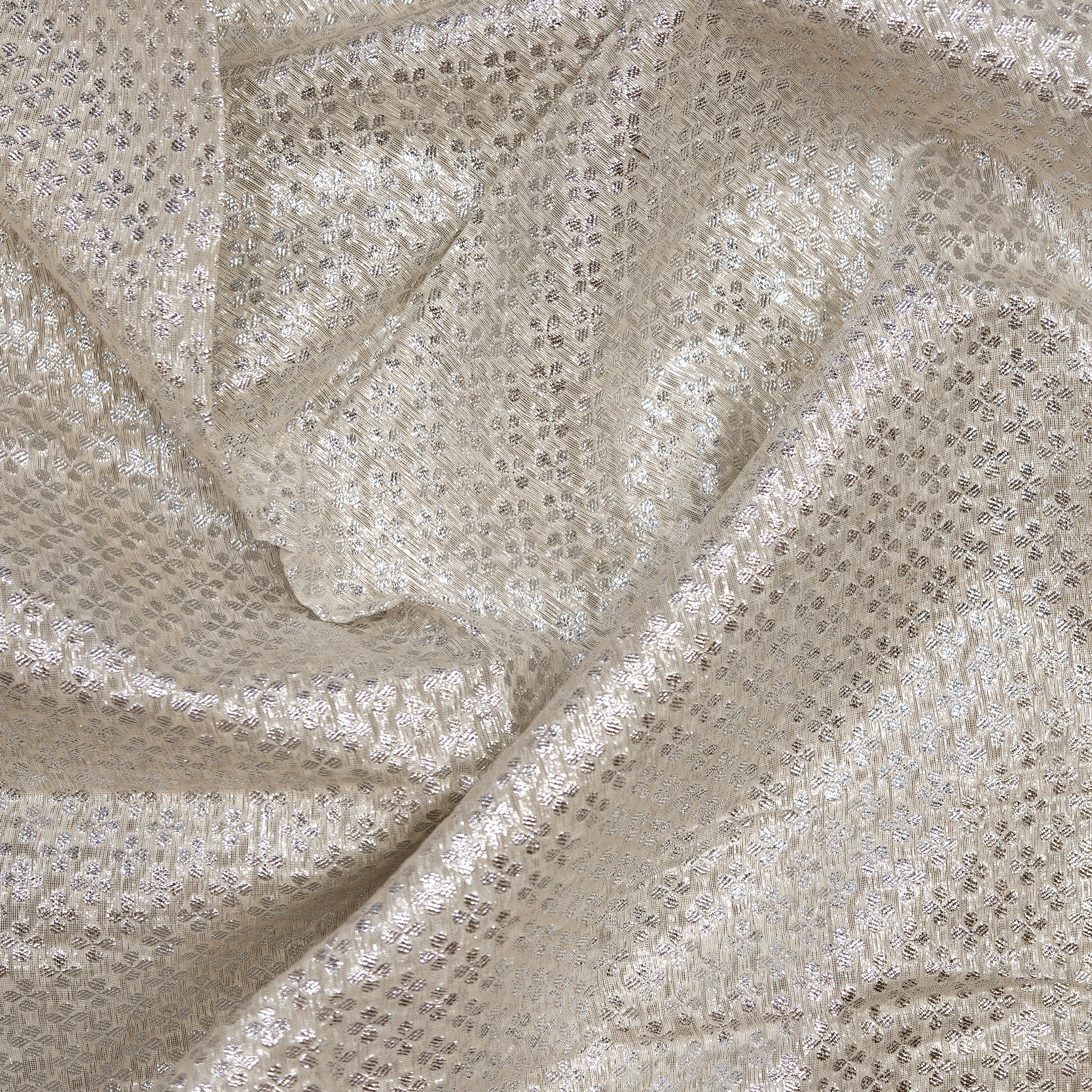 Naqra Bahar — Pure Jamdani Tilla Silk (3 Yards) - Zahra Maham