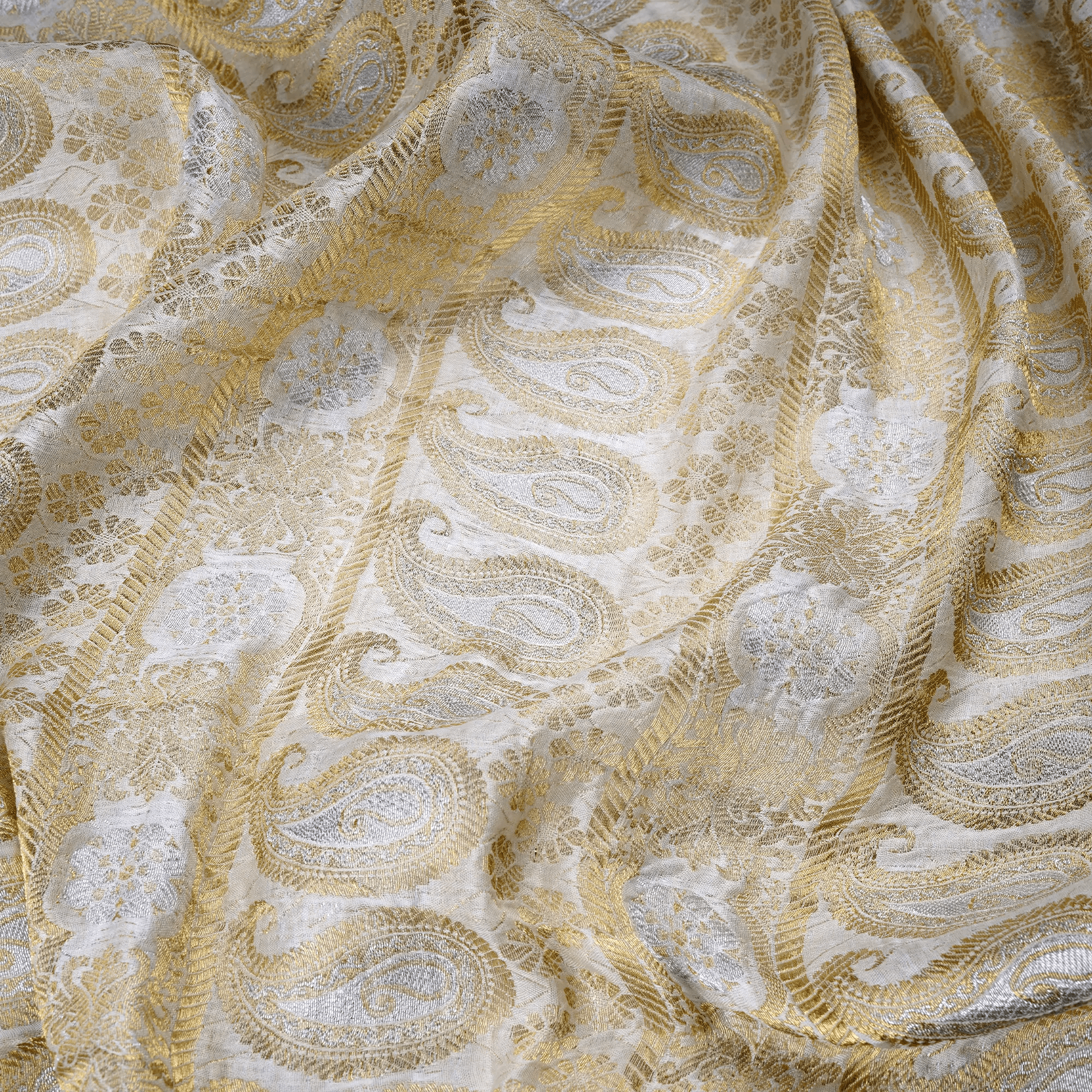 Naqsh-e-Aaz – Pure Katan Atlas with Carry Motif Pattern - Zahra Maham