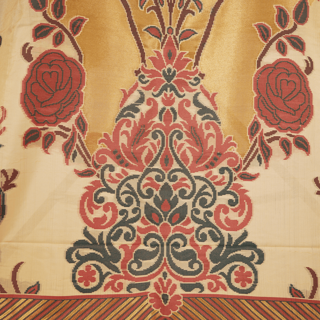Naqsh-e-Shaahi – Kaani Silk Floral Shawl - Zahra Maham
