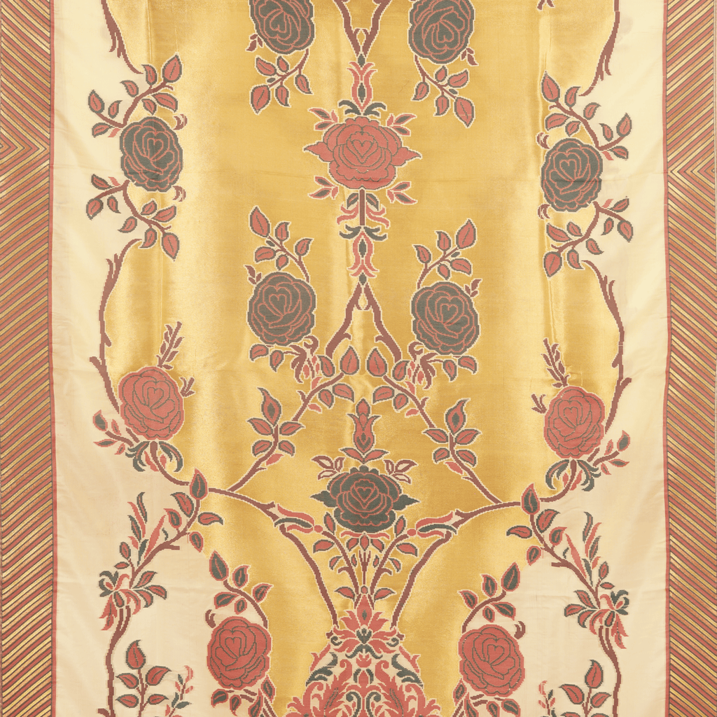 Naqsh-e-Shaahi – Kaani Silk Floral Shawl - Zahra Maham