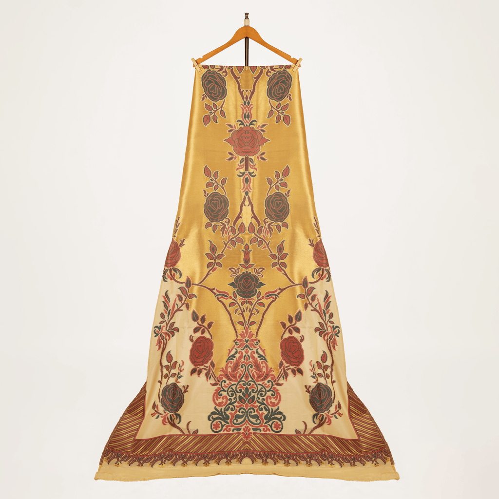Naqsh-e-Shaahi – Kaani Silk Floral Shawl - Zahra Maham