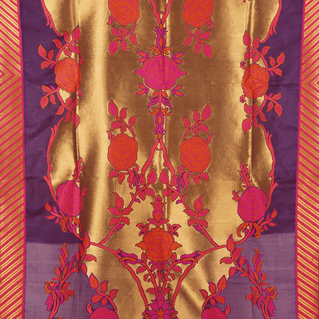 Naqsh-e-Shaahi – Kaani Silk Floral Shawl - Zahra Maham