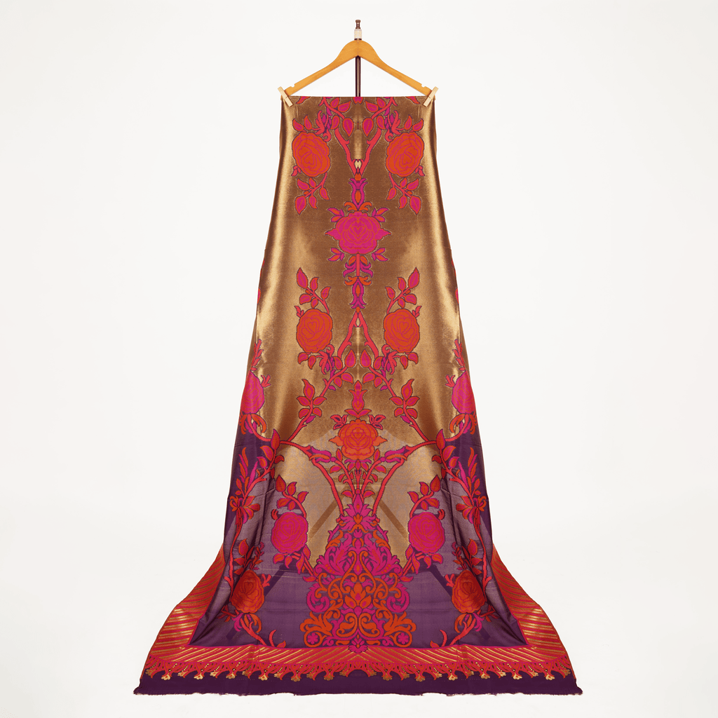 Naqsh-e-Shaahi – Kaani Silk Floral Shawl - Zahra Maham