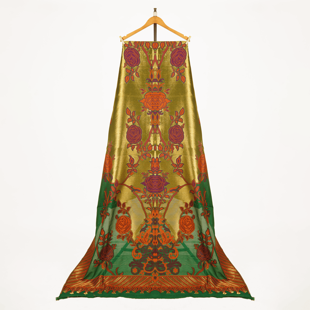Naqsh-e-Shaahi – Kaani Silk Floral Shawl - Zahra Maham