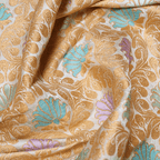 Nashkaar Kamkhwab – Satin Kamkhwab Mughal Floral Jaal - Zahra Maham