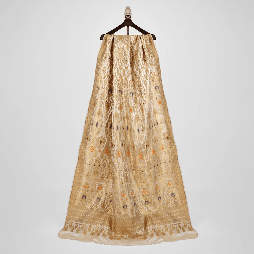 Naubahar – Chiffon Katan Satin Multi Mina Shawl - Zahra Maham