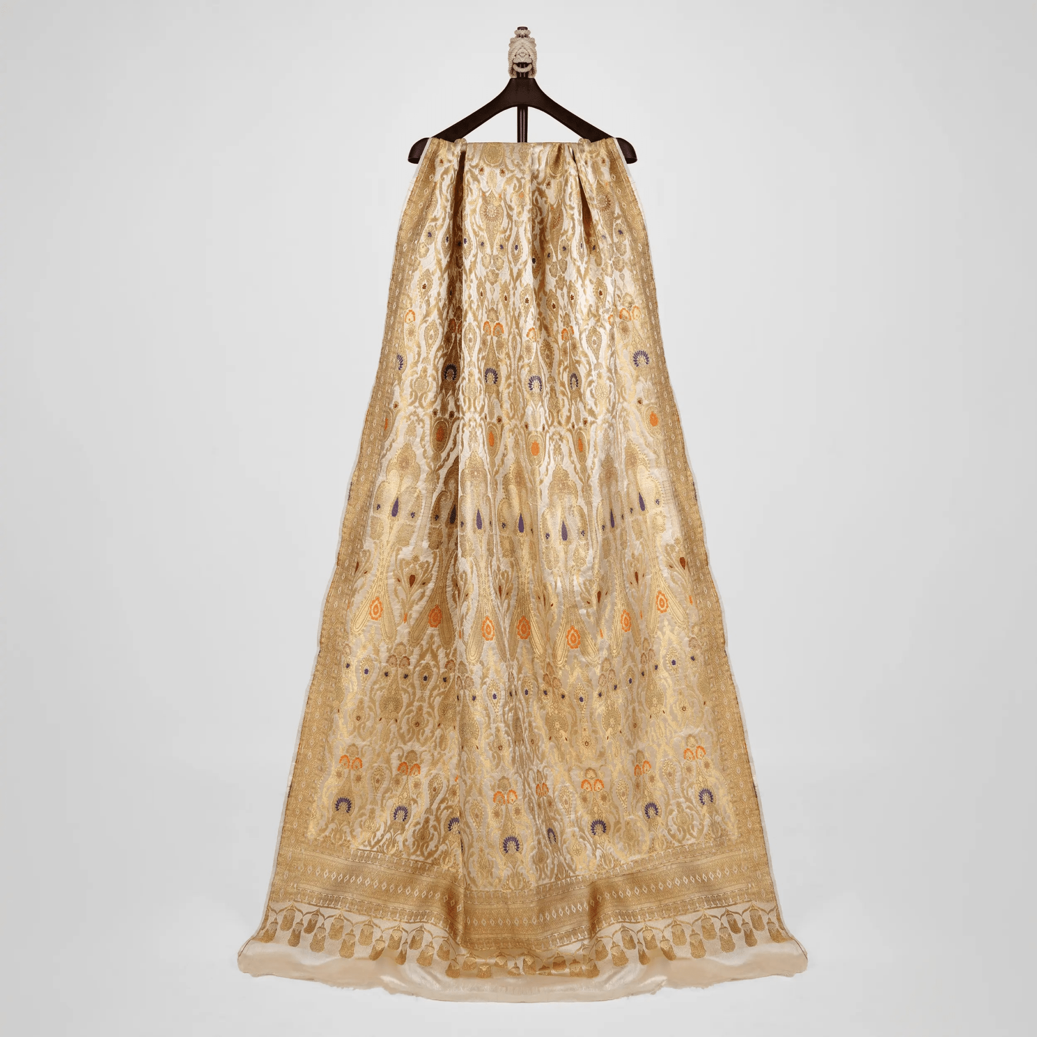 Naubahar – Chiffon Katan Satin Multi Mina Shawl - Zahra Maham
