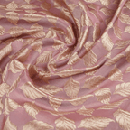 Naumeed – Pure Katan Satin with Leaf Pattern - Zahra Maham