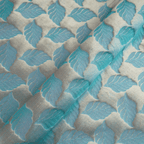 Naumeed – Pure Katan Satin with Leaf Pattern - Zahra Maham