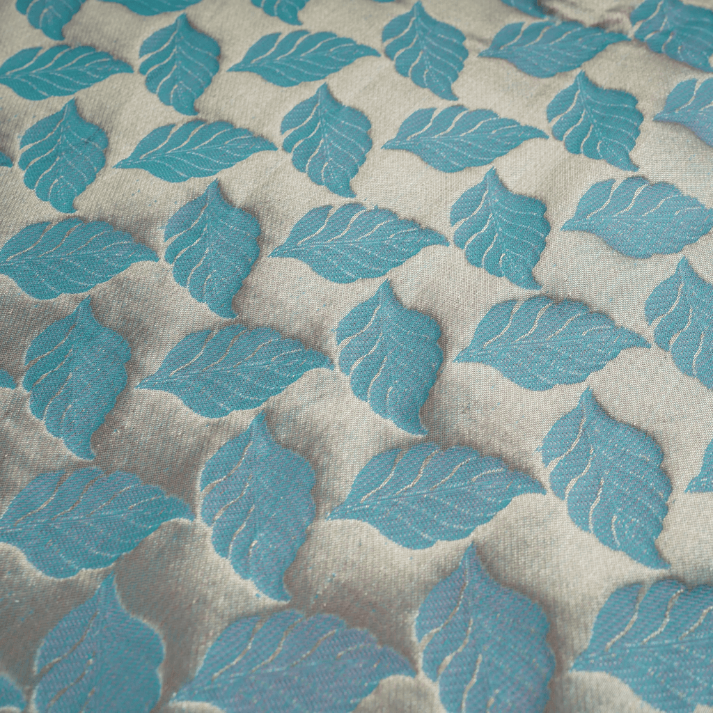 Naumeed – Pure Katan Satin with Leaf Pattern - Zahra Maham