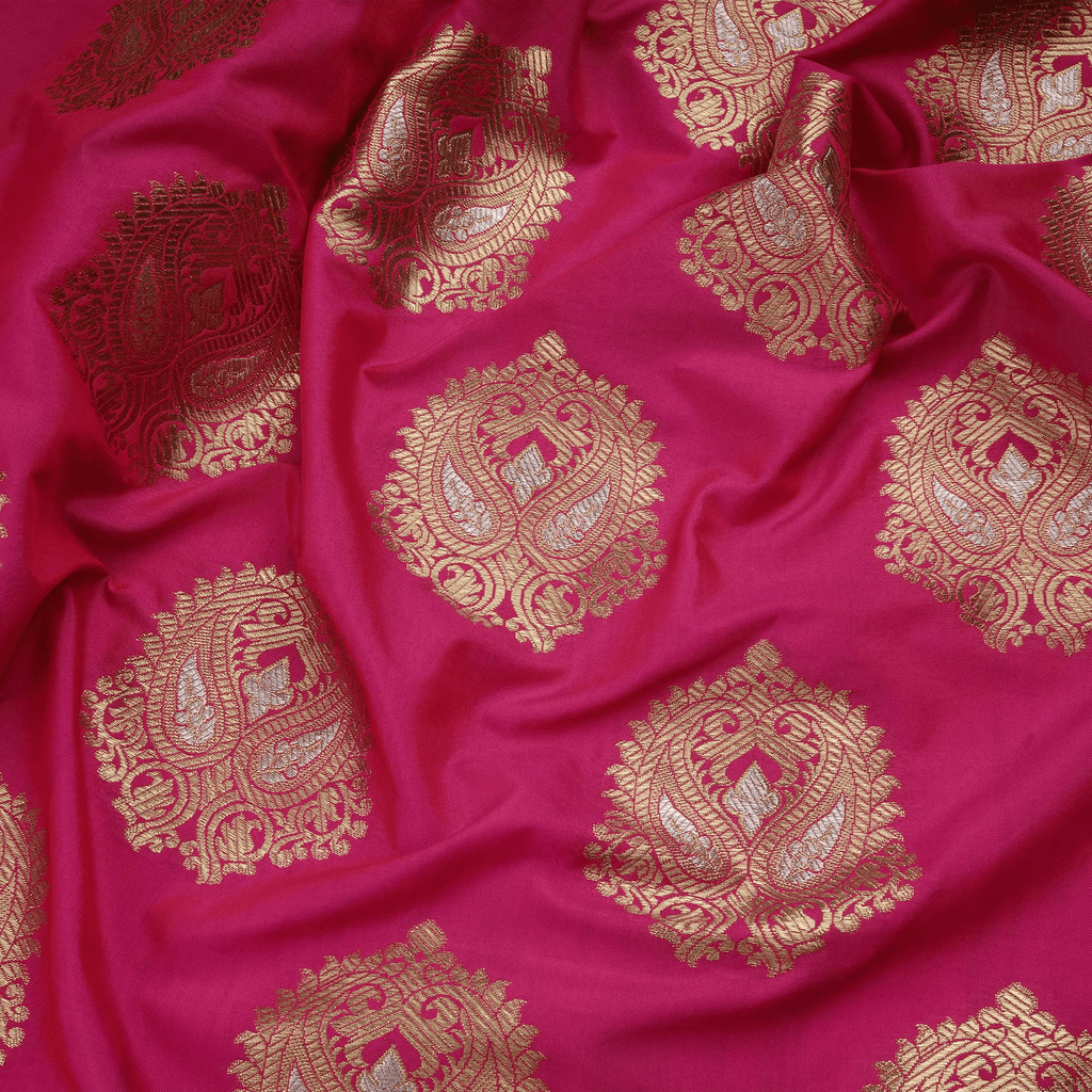 Nayab Gulshan – Blended Katan Silk with Bunch Pattern - Zahra Maham