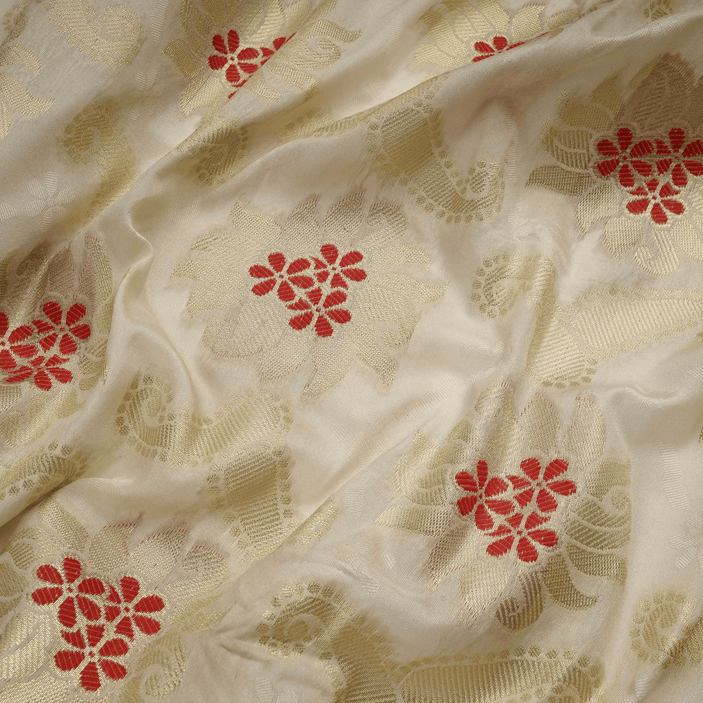 Nayrang-e-Khubsurat – Blended Katan Self Jamawar Silk - Zahra Maham