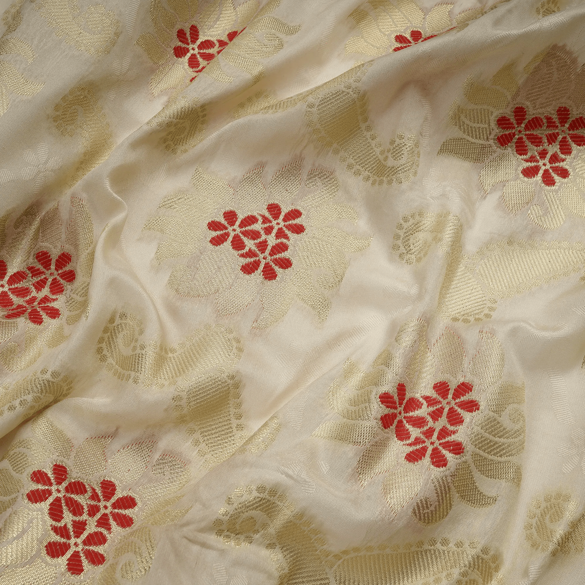 Nayrang-e-Khubsurat – Blended Katan Self Jamawar Silk - Zahra Maham