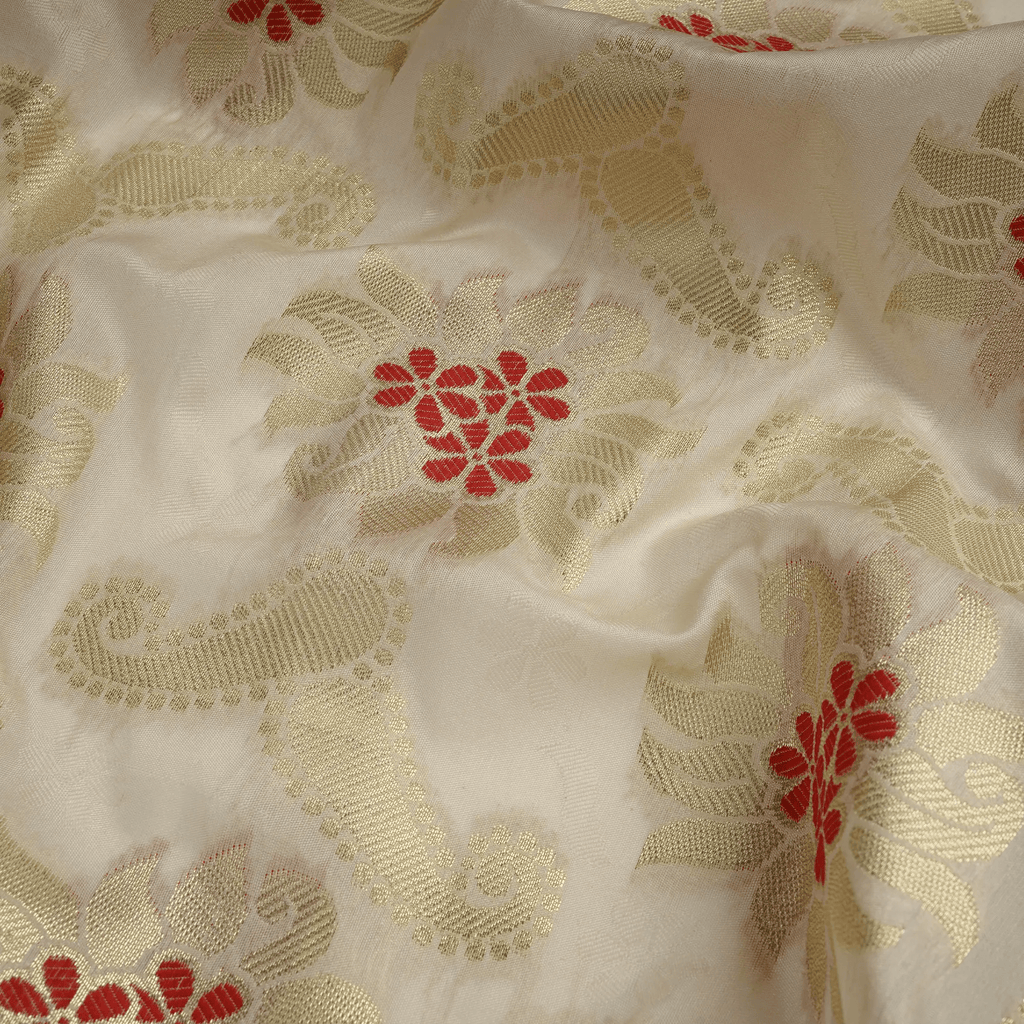 Nayrang-e-Khubsurat – Blended Katan Self Jamawar Silk - Zahra Maham