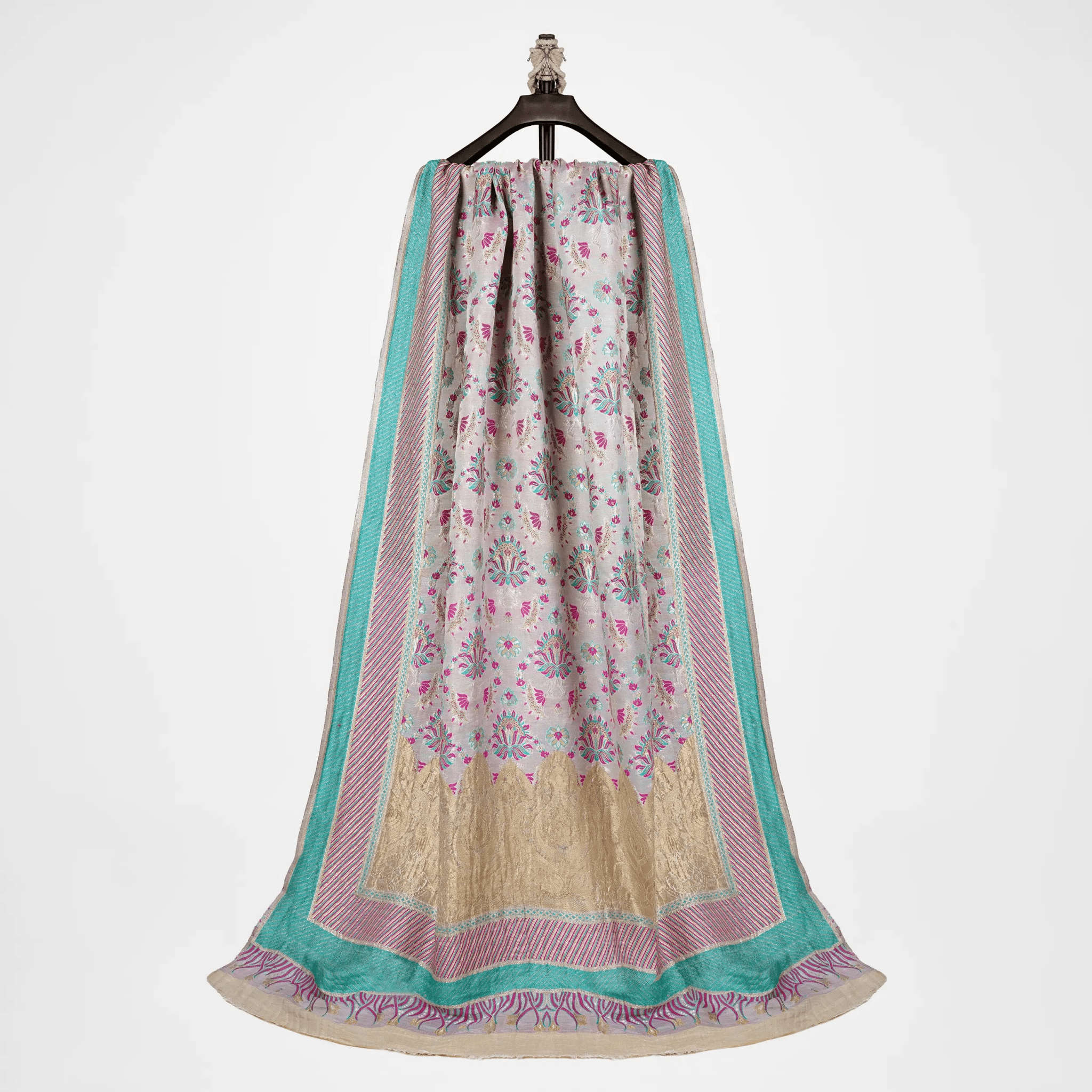 Naz – Pure Chiffon Floral Shawl - Zahra Maham