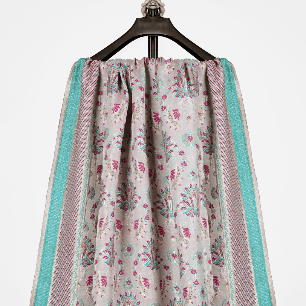 Naz – Pure Chiffon Floral Shawl - Zahra Maham