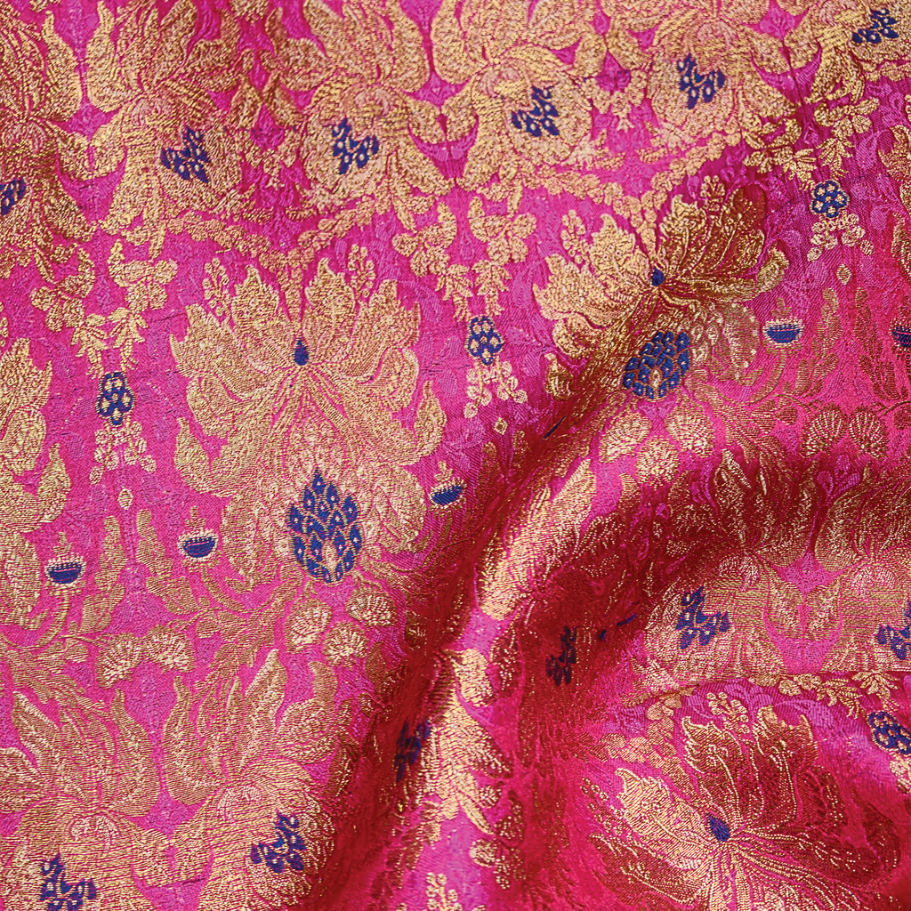 Saltanat – Satin Kamkhwab Mughal Floral Jaal
