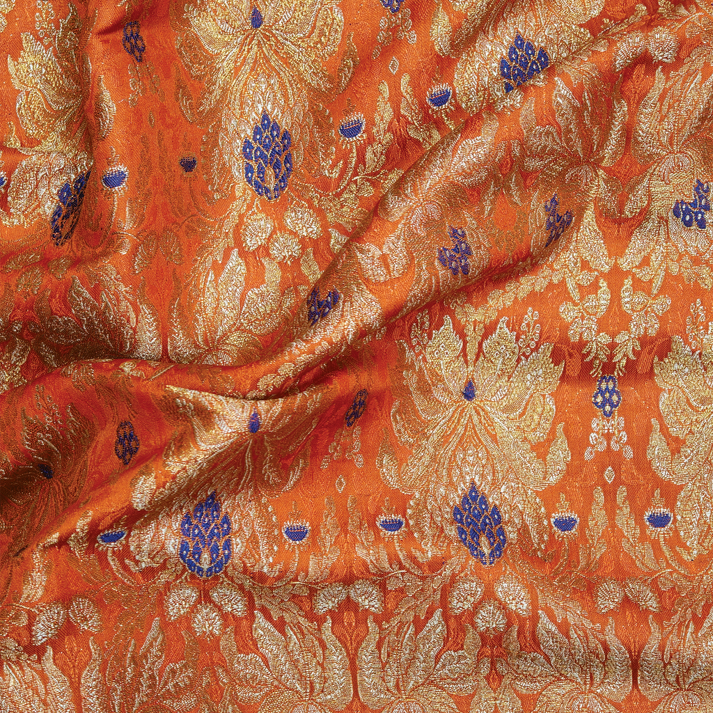 Saltanat – Satin Kamkhwab Mughal Floral Jaal