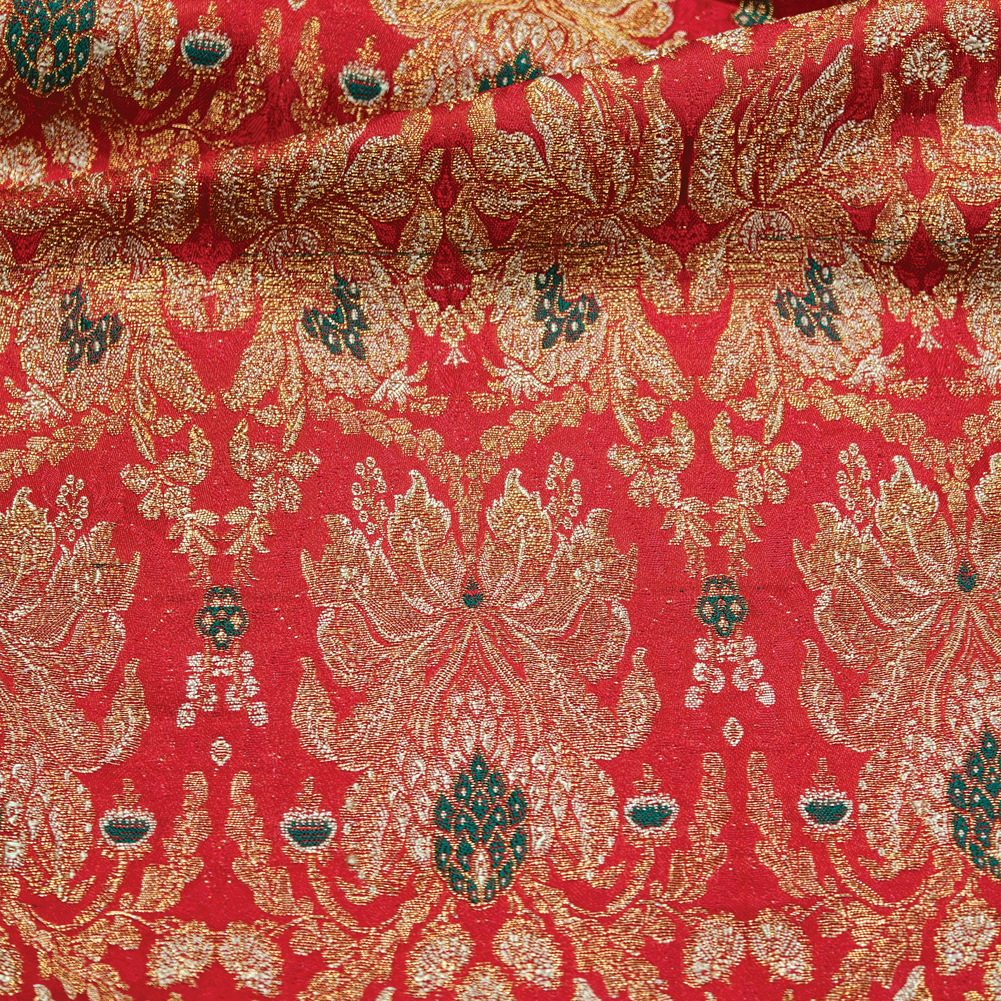 Saltanat – Satin Kamkhwab Mughal Floral Jaal