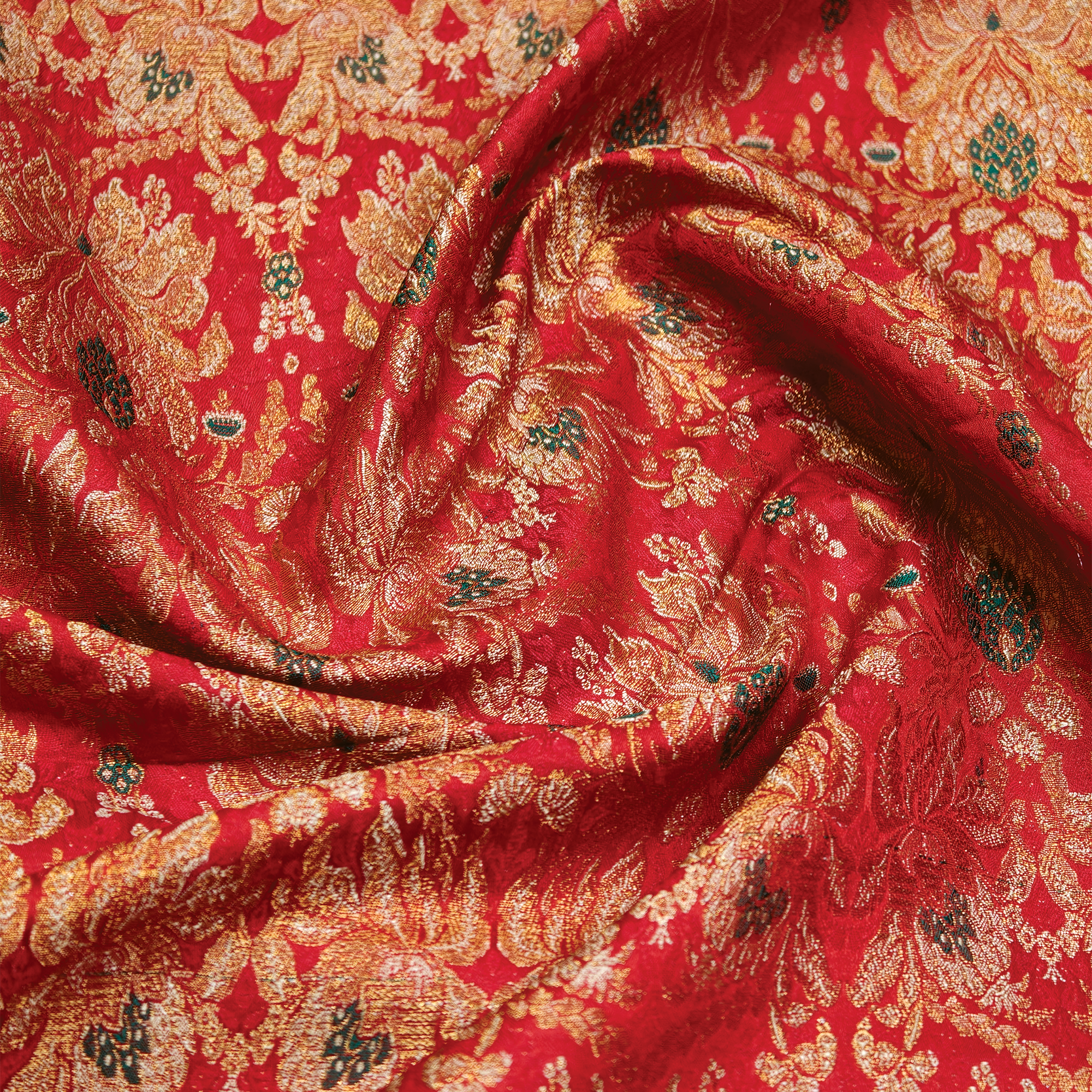 Saltanat – Satin Kamkhwab Mughal Floral Jaal
