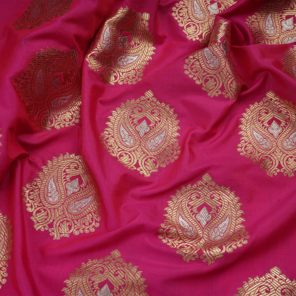Nayab Gulshan – Blended Katan Silk with Bunch Pattern - Zahra Maham