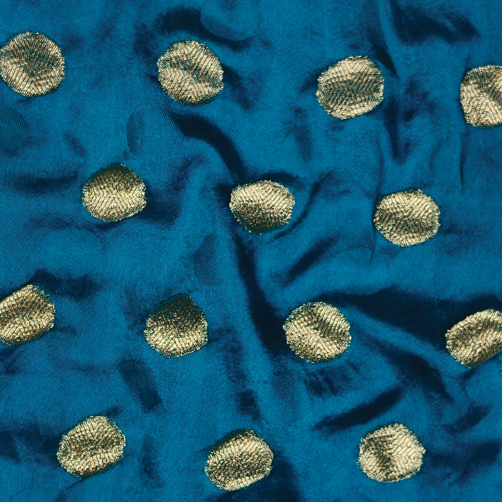 Daaira-e-Noor – Pure Katan Jamawar Satin with Circular Zari Motifs